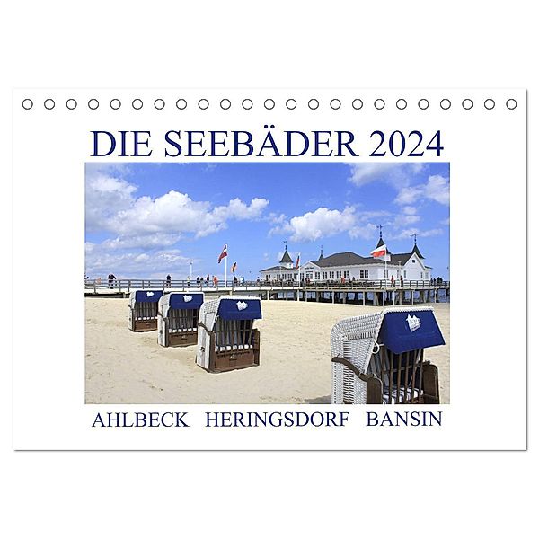 Die Seebäder 2024 (Tischkalender 2024 DIN A5 quer), CALVENDO Monatskalender, Susanne Fuchs