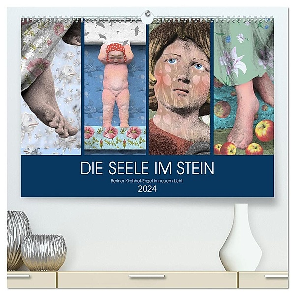 DIE SEELE IM STEIN (hochwertiger Premium Wandkalender 2024 DIN A2 quer), Kunstdruck in Hochglanz, Kathrin Schwertner