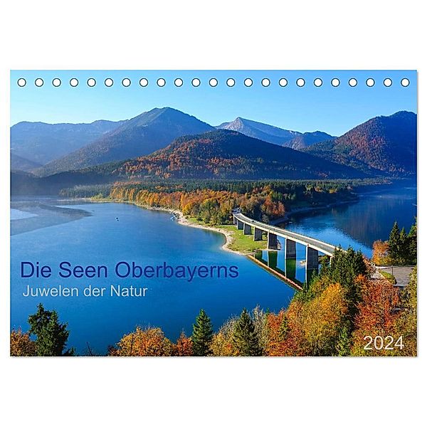 Die Seen Oberbayerns Juwelen der Natur (Tischkalender 2024 DIN A5 quer), CALVENDO Monatskalender, Prime Selection