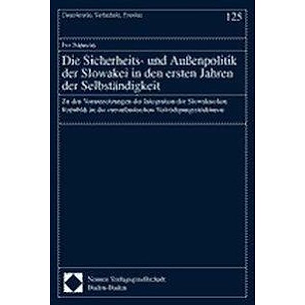 Die Sicherheits- und Außenpolitik der Slowakei in den ersten Jahren der Selbständigkeit, Ivo Samson