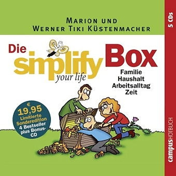 Die Simplify your life Box, 5 Audio-CDs, Werner 'Tiki' Küstenmacher, Marion Küstenmacher