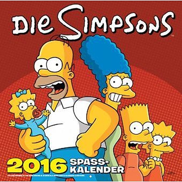 Die Simpsons Wandkalender 2016, Matt Groening, Bill Morrison