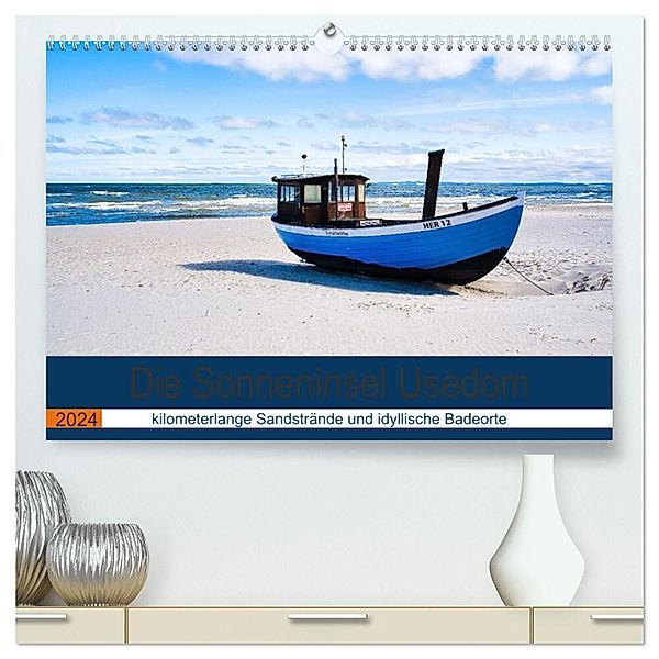 Die Sonneninsel Usedom (hochwertiger Premium Wandkalender 2024 DIN A2 quer), Kunstdruck in Hochglanz, Solveig Rogalski