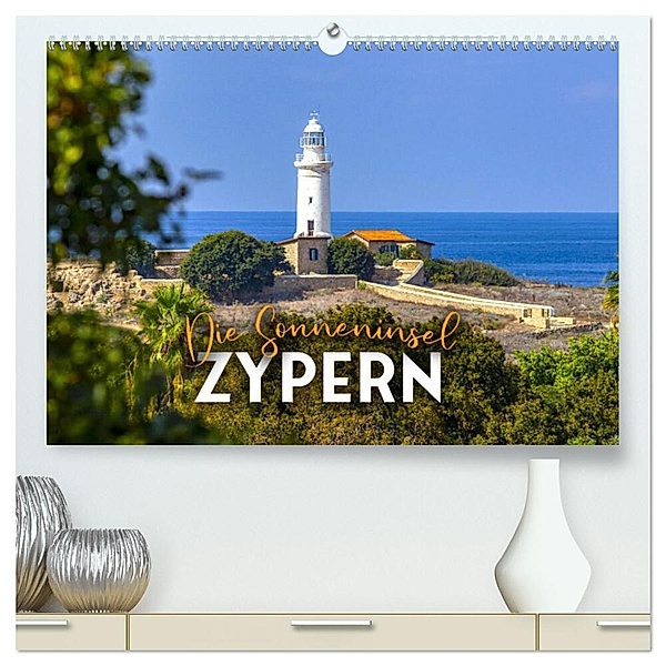 Die Sonneninsel Zypern (hochwertiger Premium Wandkalender 2024 DIN A2 quer), Kunstdruck in Hochglanz, Happy Monkey