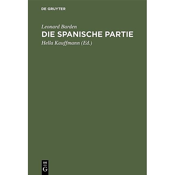 Die spanische Partie, Leonard Barden