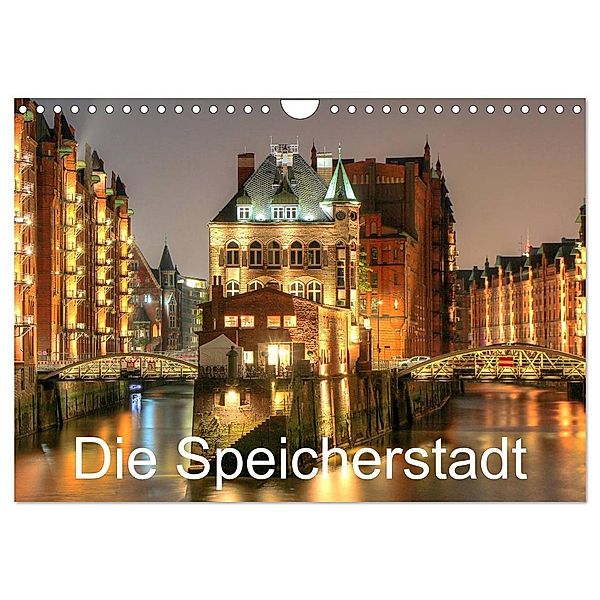 Die Speicherstadt (Wandkalender 2024 DIN A4 quer), CALVENDO Monatskalender, Joachim Hasche