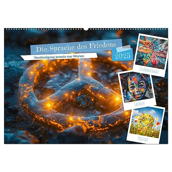 Die Sprache des Friedens (Wandkalender 2025 DIN A2 quer), CALVENDO Monatskalender, Calvendo, Steffen Gierok-Latniak