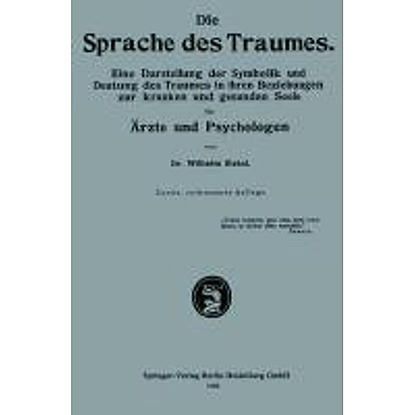 Die Sprache des Traumes, Wilhelm Stekel