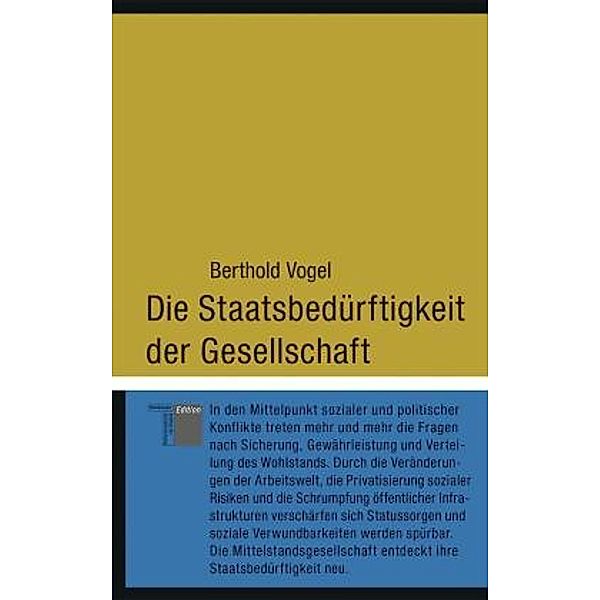 Die Staatsbedürftigkeit der Gesellschaft, Berthold Vogel