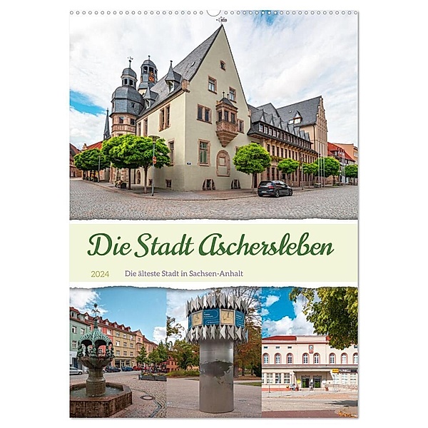 Die Stadt Aschersleben (Wandkalender 2024 DIN A2 hoch), CALVENDO Monatskalender, Steffen Gierok-Latniak