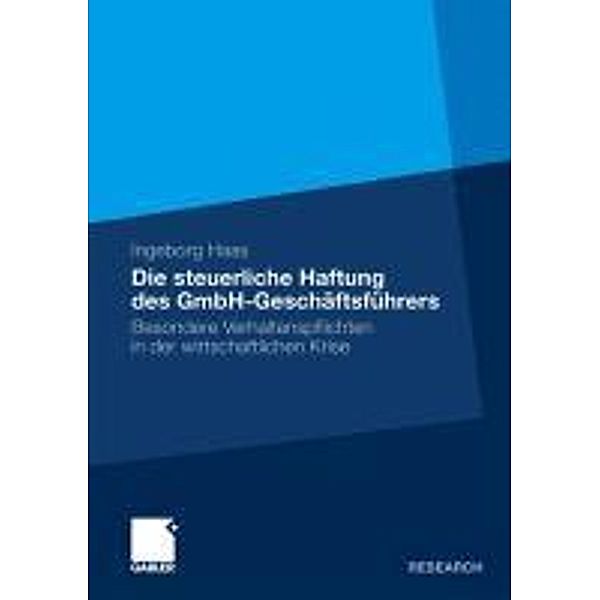 Die steuerliche Haftung des GmbH-Geschäftsführers, Ingeborg Haas