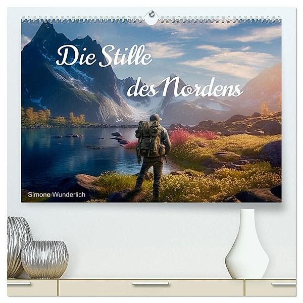 Die Stille des Nordens (hochwertiger Premium Wandkalender 2024 DIN A2 quer), Kunstdruck in Hochglanz, Calvendo, Simone Wunderlich