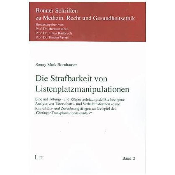 Die Strafbarkeit von Listenplatzmanipulationen, Sonny M. Bornhauser