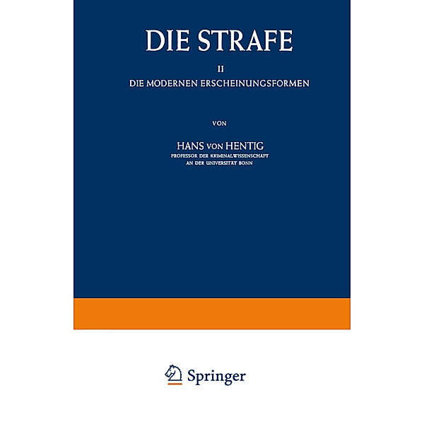 Die Strafe II, Hans v. Hentig