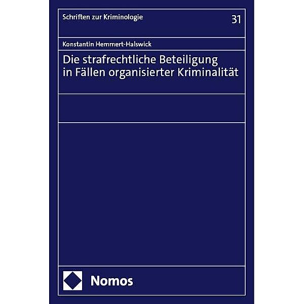 Die strafrechtliche Beteiligung in Fällen organisierter Kriminalität, Konstantin Hemmert-Halswick