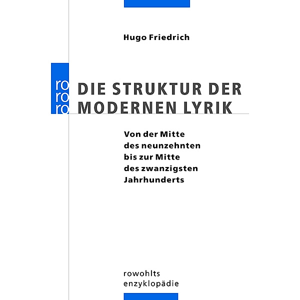 Die Struktur der modernen Lyrik, Hugo Friedrich