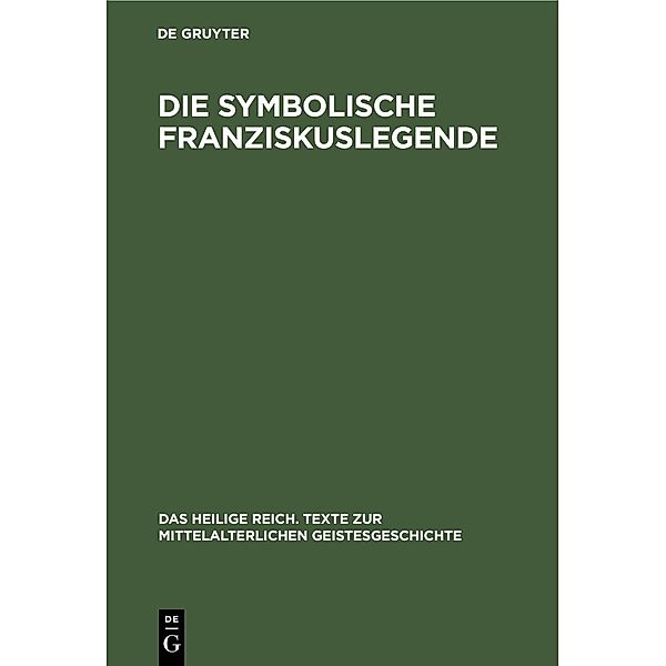 Die symbolische Franziskuslegende / Jahrbuch des Dokumentationsarchivs des österreichischen Widerstandes