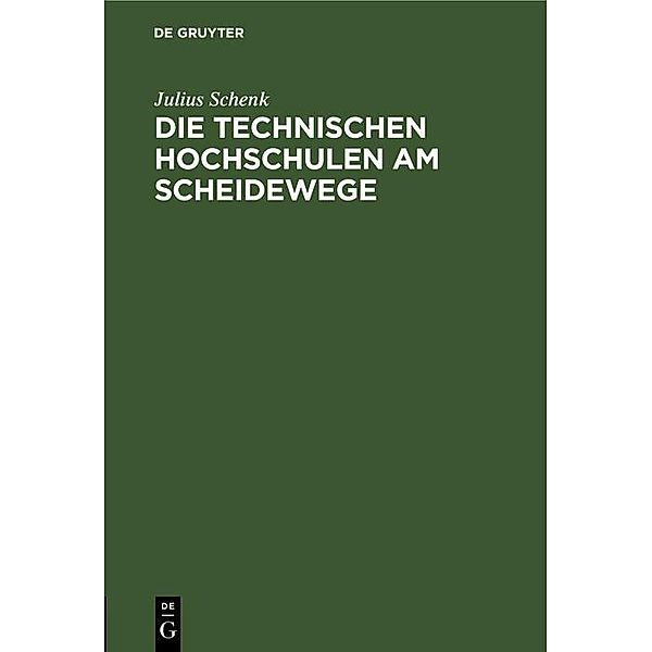 Die Technischen Hochschulen am Scheidewege / Jahrbuch des Dokumentationsarchivs des österreichischen Widerstandes, Julius Schenk