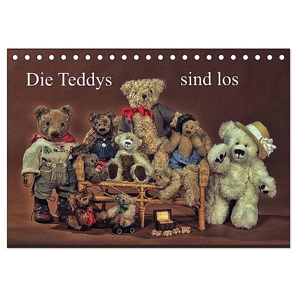 Die Teddys sind los (Tischkalender 2025 DIN A5 quer), CALVENDO Monatskalender, Calvendo, Claus Eckerlin