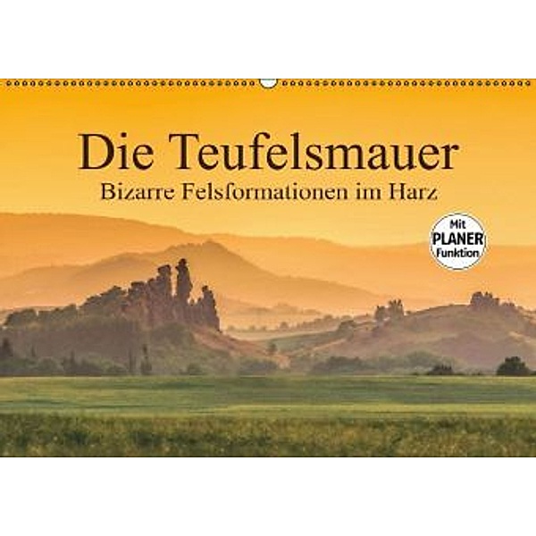 Die Teufelsmauer - Bizarre Felsformationen im Harz (Wandkalender 2016 DIN A2 quer), LianeM