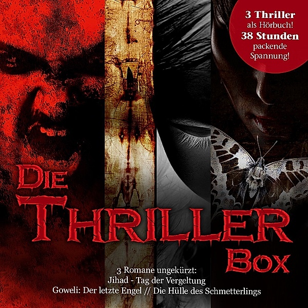 Die Thriller Box. 3 Romane.38 Std. (6CD), Various