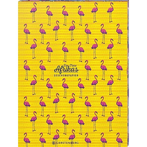 Die Tiere Afrikas Geschenkpapier-Heft - Motiv Flamingo