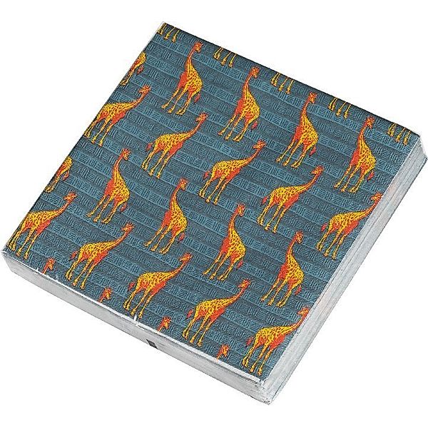 Die Tiere Afrikas Papierservietten Motiv Giraffe