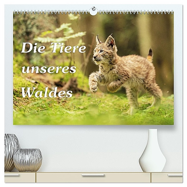 Die Tiere unseres Waldes (hochwertiger Premium Wandkalender 2025 DIN A2 quer), Kunstdruck in Hochglanz, Calvendo, Gunter Kirsch