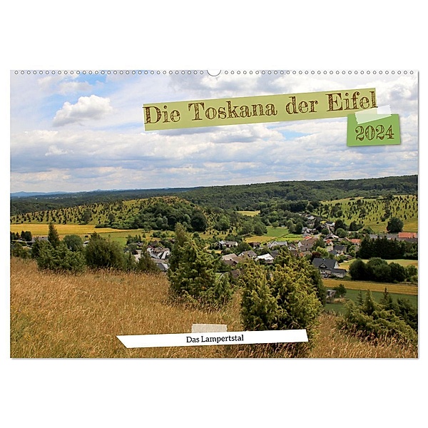 Die Toskana der Eifel - Das Lampertstal (Wandkalender 2024 DIN A2 quer), CALVENDO Monatskalender, Arno Klatt