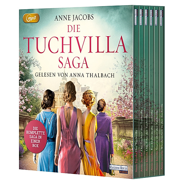 Die Tuchvilla-Saga,12 Audio-CD, 12 MP3, Anne Jacobs