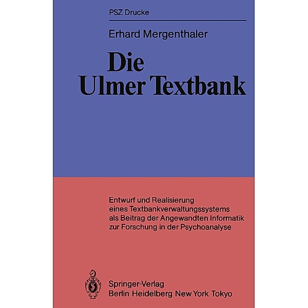 Die Ulmer Textbank / PSZ-Drucke, Erhard Mergenthaler