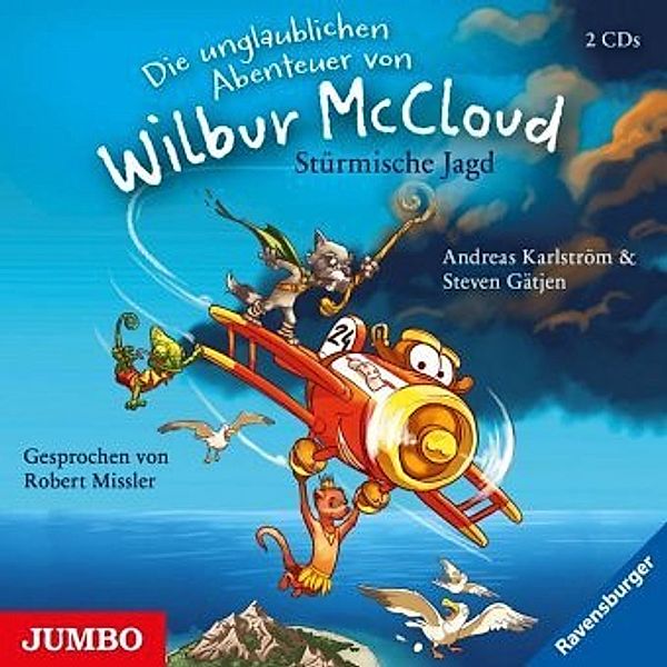 Die unglaublichen Abenteuer von Wilbur McCloud - Stürmische Jagd, 2 Audio-CDs, Steven Gätjen, Andreas Karlström