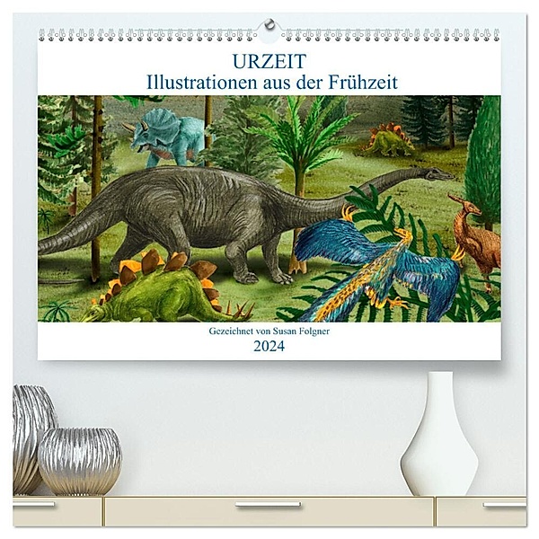 Die Urgeschichte (hochwertiger Premium Wandkalender 2024 DIN A2 quer), Kunstdruck in Hochglanz, dieKLEINERT/ Susan Folgner