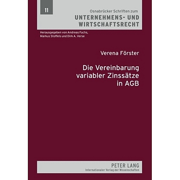 Die Vereinbarung variabler Zinssätze in AGB, Verena Förster
