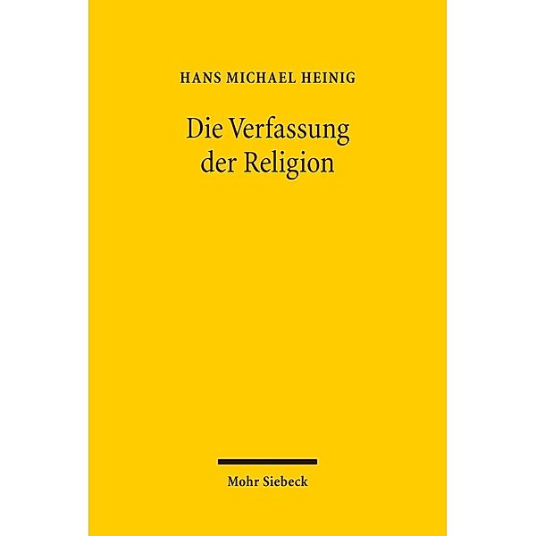 Die Verfassung der Religion, Hans Michael Heinig