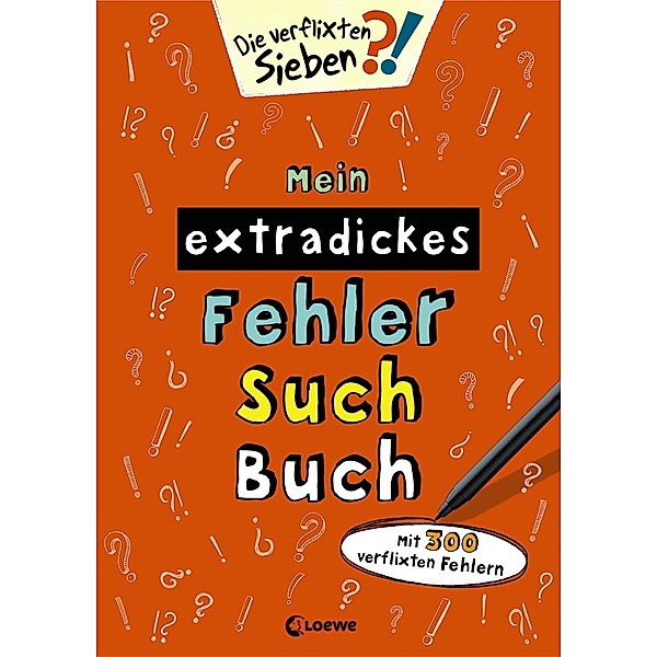Die verflixten Sieben - Mein extradickes Fehler-Such-Buch (orange)