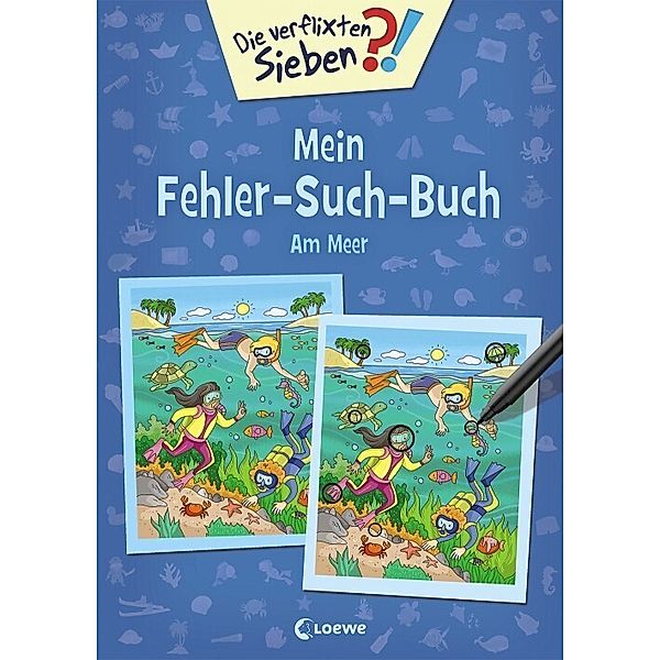 Die verflixten Sieben - Mein Fehler-Such-Buch - Am Meer