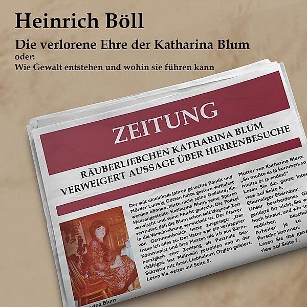 Die verlorene Ehre der Katharina Blum,Audio-CD, MP3, Heinrich Böll