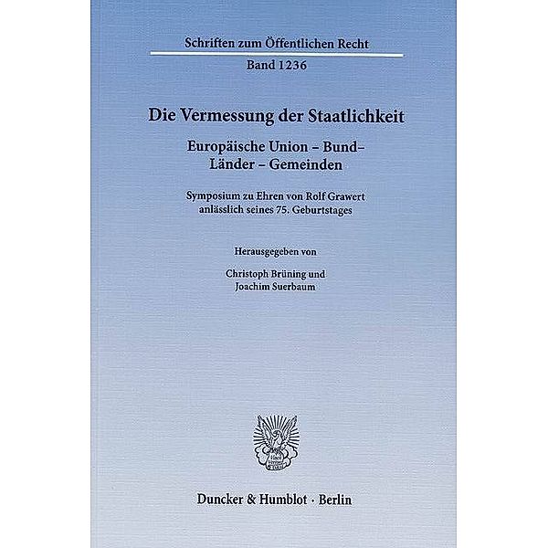 Die Vermessung der Staatlichkeit.