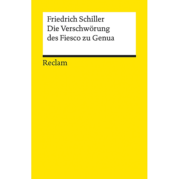 Die Verschwörung des Fiesco zu Genua, Friedrich Schiller