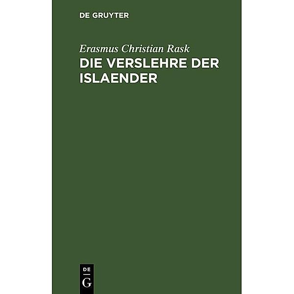 Die Verslehre der Islaender, Erasmus Christian Rask