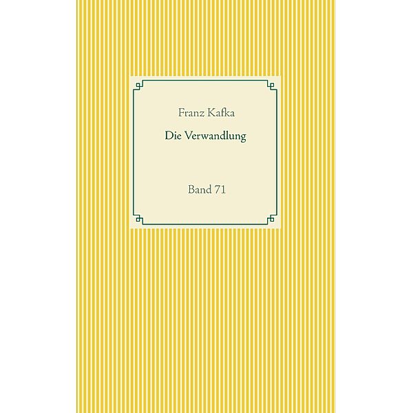 Die Verwandlung, Franz Kafka