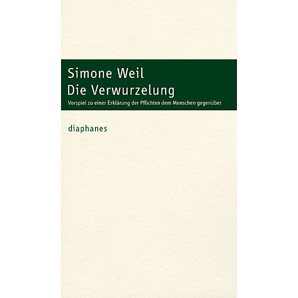 Die Verwurzelung, Simone Weil