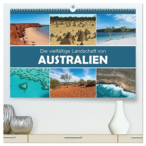 Die vielfältige Landschaft von Australien (hochwertiger Premium Wandkalender 2024 DIN A2 quer), Kunstdruck in Hochglanz, Christina Williger