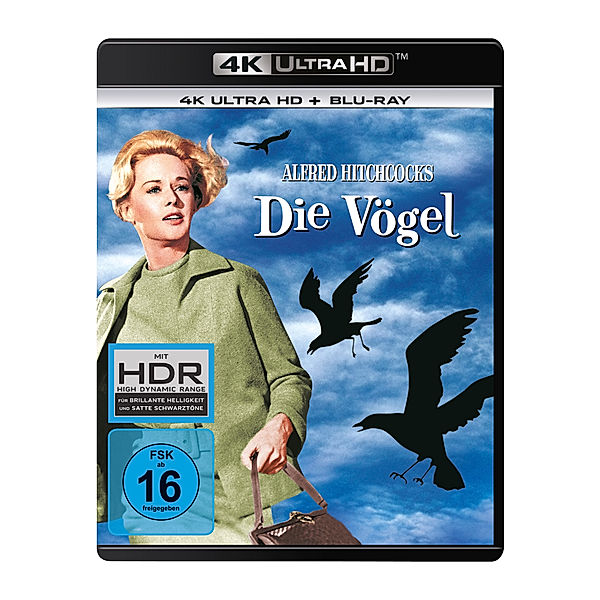 Die Vögel (4K Ultra HD), Rod Taylor Jessica Tandy Tippi Hedren