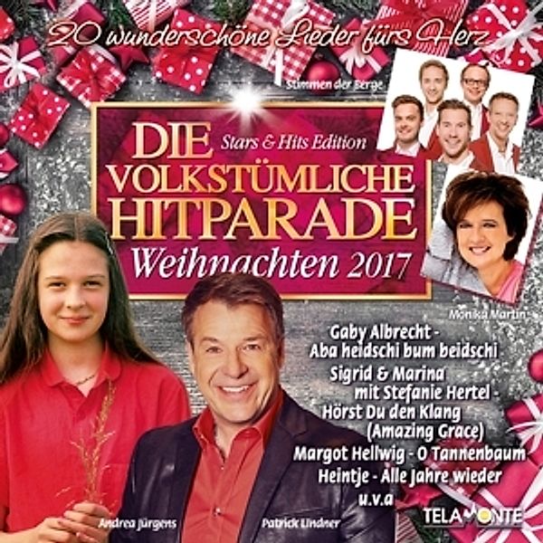 Die Volkstümliche Hitparade-Weihnachten 2017, Diverse Interpreten