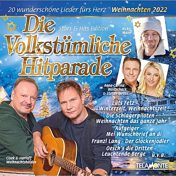 Die Volkstümliche Hitparade Weihnachten 2022, Diverse Interpreten