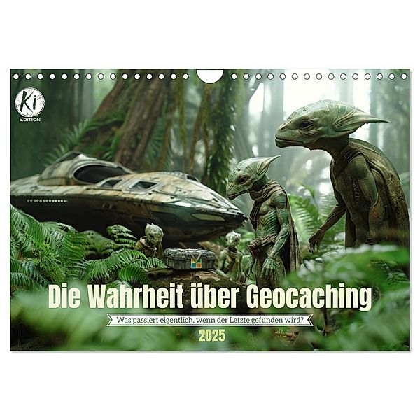 Die Wahrheit über Geocaching (Wandkalender 2025 DIN A4 quer), CALVENDO Monatskalender, Calvendo, Kerstin Waurick