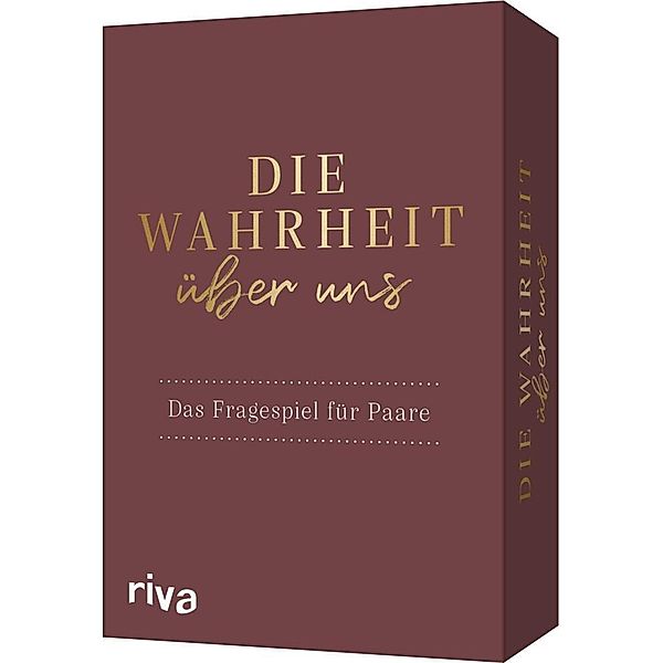 riva Verlag, Riva Die Wahrheit über uns - Das Fragespiel für Paare, David Tripolina