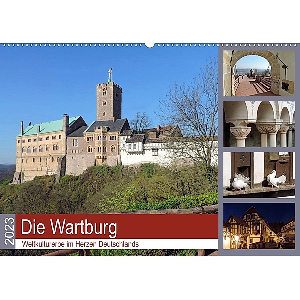 Die Wartburg - Weltkulturerbe im Herzen Deutschlands (Wandkalender 2023 DIN A2 quer), Volker Geyer